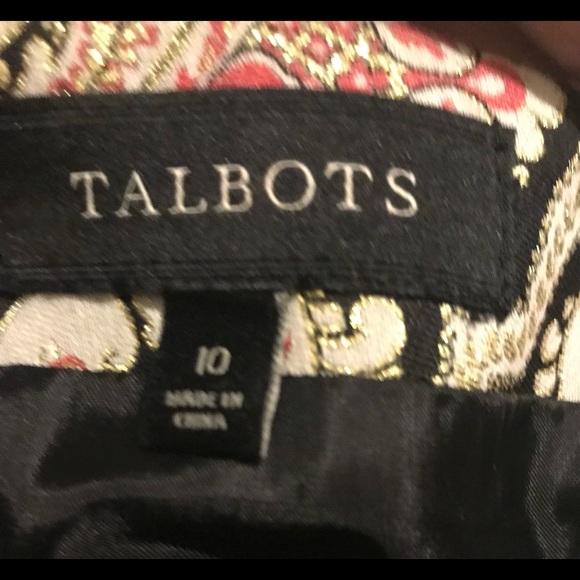 Talbots Brocade Multi-Color - Picture 2 of 2
